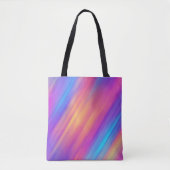 Trendy Neon Bright Blue Pink Yellow Abstrakt Tasche (Vorderseite)