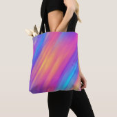Trendy Neon Bright Blue Pink Yellow Abstrakt Tasche (Von Nahem)