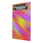 Trendy Neon Bright Red Pink Yellow Abstrakt Mini Klemmbrett (Gewinkelt2)