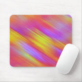 Trendy Neon Bright Red Pink Yellow Abstrakt Mousepad (Mit Mouse)