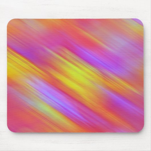 Trendy Neon Bright Red Pink Yellow Abstrakt Mousepad (Vorne)