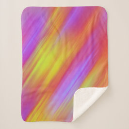 Trendy Neon Bright Red Pink Yellow Abstrakt Sherpadecke