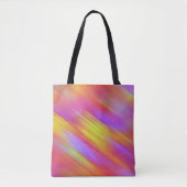 Trendy Neon Bright Red Pink Yellow Abstrakt Tasche (Vorderseite)