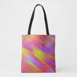 Trendy Neon Bright Red Pink Yellow Abstrakt Tasche