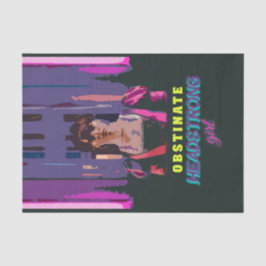 Trendy Neon Cyberpunk Obstinate Headstrong Girl Seidenpapier