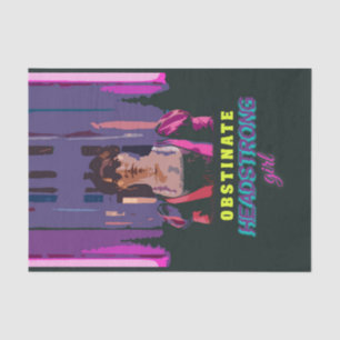 Trendy Neon Cyberpunk Obstinate Headstrong Girl Seidenpapier