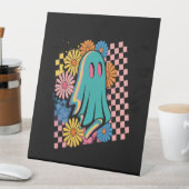 Trendy Neon Floral Ghost Halloween Sockelschild (In Situ)