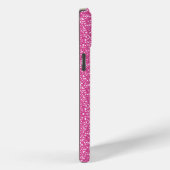 Trendy Neon Hot Pink Glitzer Case-Mate iPhone Hülle (Rückseite / Rechts)
