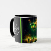 Trendy Neon Party Time Personalisiert Tasse (Vorderseite Links)