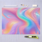 Trendy Neon Pink Blau abstrakte Wellen Seidenpapier (Handwerk)