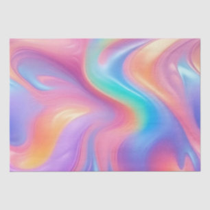 Trendy Neon Pink Blau abstrakte Wellen Seidenpapier