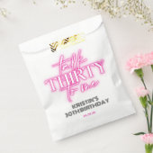 Trendy Neon Pink Talk Thirty to Me 30th Birthday Geschenktütchen (Versiegelt)