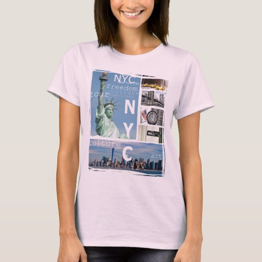 Trendy New York City Manhattan Nyc Liberty Statue T-Shirt (Vorderseite)