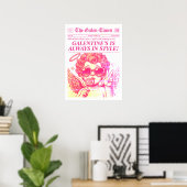Trendy Newspaper Art Print, Custom Galentines Gift Poster (Heimbüro)