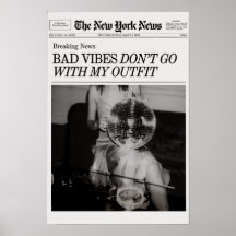 Trendy Newspapers Print, New York Magazine Print
