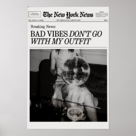 Trendy Newspapers Print, New York Magazine Print Poster