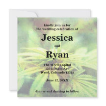 Trendy, nicht traditionelles Weed Wedding Design