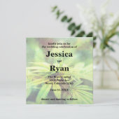 Trendy, nicht traditionelles Weed Wedding Design Einladung (Stehend Vorderseite)