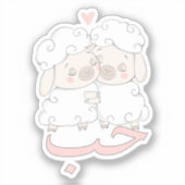 Trendy Niedlich ح ب Houb Liebe in arabisch arabisc Aufkleber (Vorderseite)