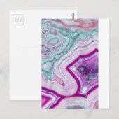 Trendy Niedlich Agate Geode Postkarte (Vorne/Hinten)