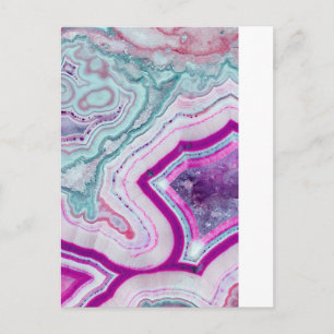 Trendy Niedlich Agate Geode Postkarte