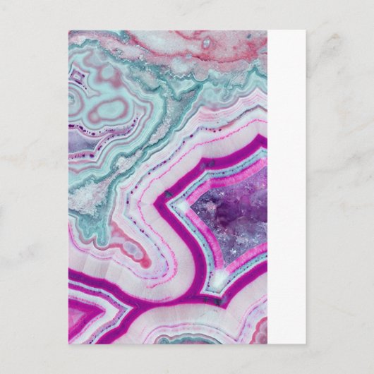 Trendy Niedlich Agate Geode Postkarte (Vorderseite)