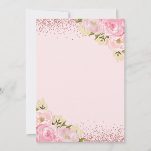 Trendy Niedlich Baby Girl Safari Jungle Animals Du Einladung (Rückseite)