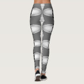 Trendy niedlich Black "Ratti_Creative_Arts" Leggin Leggings (Rückseite)