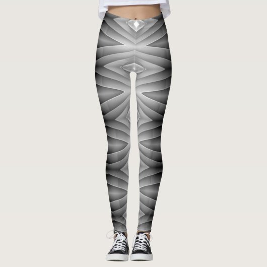 Trendy niedlich Black "Ratti_Creative_Arts" Leggin Leggings (Vorderseite)