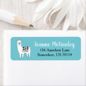 Trendy Niedlich Black & White Lama Sketch (Insitu)