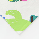 Trendy Niedlich Cartoon Südwest Cactus Fleecedecke (Ecke)