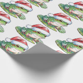 Trendy Niedlich Frog Weihnachtsmannmütze Weihnacht Geschenkpapier (Ecke)