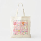 Trendy Niedlich Girly Doodle Tote Bag Tragetasche (Vorne)