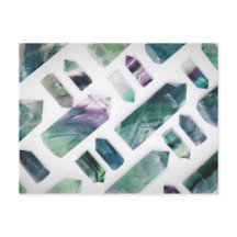 Trendy Niedlich Green Fluorite Crystal Stone Muste