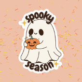 Trendy Niedlich Halloween Ghost Spooky-Saison Aufkleber
