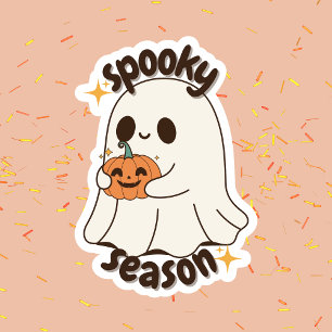Trendy Niedlich Halloween Ghost Spooky-Saison Aufkleber