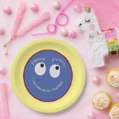 Trendy Niedlich, Happy Face mit Sonderfarben Pappteller (Party)