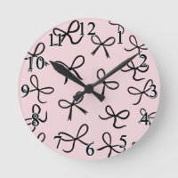Trendy Niedlich Little Black Bows Pink