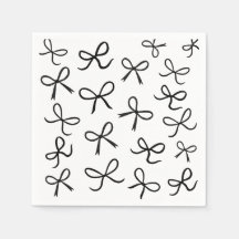 Trendy Niedlich Little Black Bows White