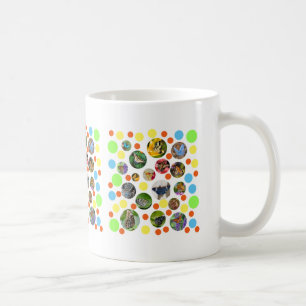 Trendy Niedlich moderne Schmetterlinge Polka Dots  Kaffeetasse
