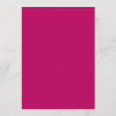 Trendy Niedlich Monogram Magenta Save the Date Einladung (Rückseite)