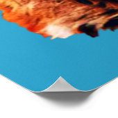 Trendy Niedlich Red Fox Head Poster (Ecke)