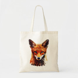 Trendy Niedlich Red Fox Head Tote Bag Tragetasche