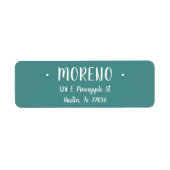 Trendy Niedlich Stylish | AQUAMARINE RÜCKSENDEADRE (Vorne)