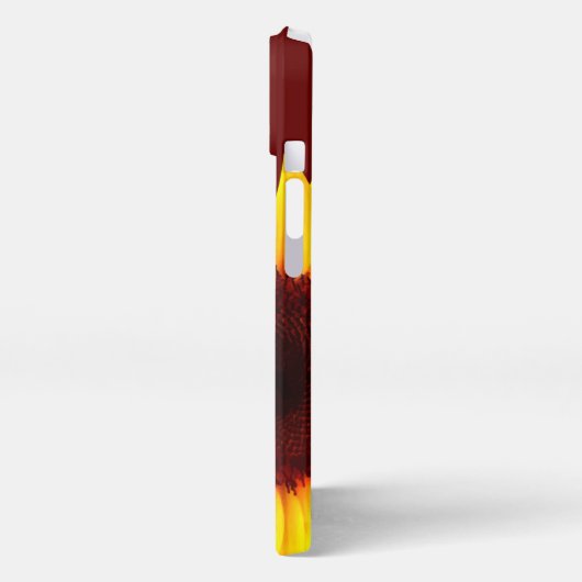 Trendy Niedlich Sunflower Monogram iPhone Hülle (Linke Seite)