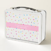 TRENDY niedlich Süßwaren Zuckerguss Tropfen Sprink Metall Brotdose (Rückseite)