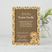 Trendy niedliche Dschungel-Löwe-12x18 Einladung (Stehend Vorderseite)