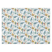 Trendy Niedliche Haie unter dem Meeresthema Tischdecke (Vorderseite (Horizontal))