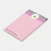 Trendy niedliche, junge Biene Post-it Klebezettel (angewinkelt)