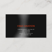 Trendy Niedliche Schlichte Rechtsanwältin mit Visi Visitenkarte (Rückseite)